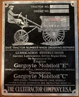 Vintage Cultitractor Tag Mobiloil Gargoyle Oil Sign - 5x4” - Beautiful