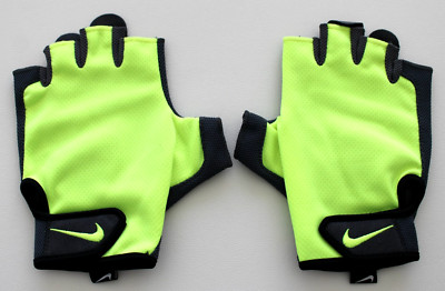Nike Men's Gym Essential Fitness Gloves Large Volt/Anthracite