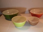 Vintage Pyrex nesting Bowls set of 4 very nice and clean