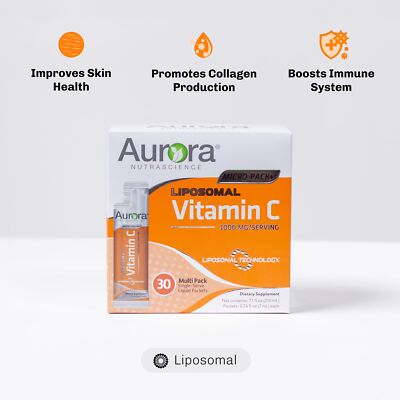 aurora nutrascience mega-liposomal glutathione plus vitamin c reviews Liposomal 30 Pack Powerful Antioxidant Immune Support Travel Packs eye sight