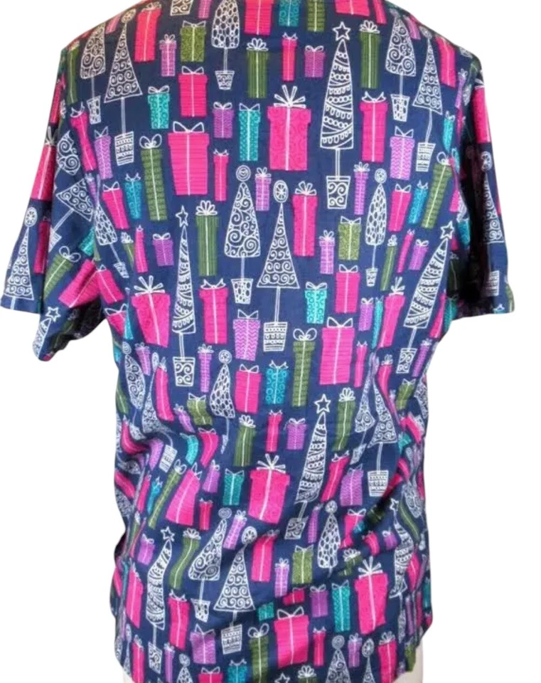 Christmas Scrub Top Women's Size XL Tafford Brand NEW WITH TAGS - Image 2 of 3