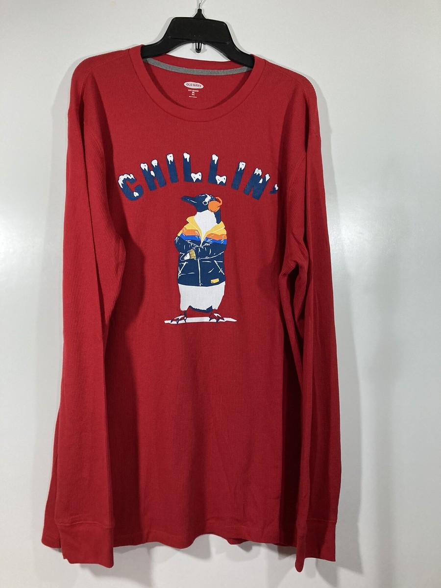 【即完売】THERMAL SHIRT NAVY FEELS. Men's Classic Fit Waffle-Knit Heavy Thermal Shirt (S, Navy) at