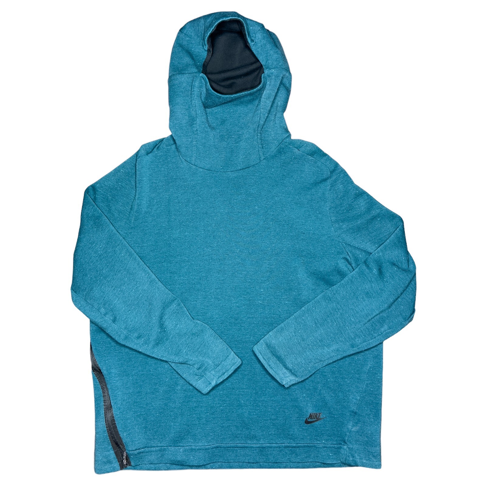 Nike Men's XL Teal Blue Tech Fleece Funnel Neck Hoodi… Gem