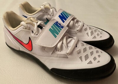NIKE ZOOM ROTATIONAL 6 WHITE FLASH CRIMSON THROWING 685131-101 MENS 7.5/WOMENS 9