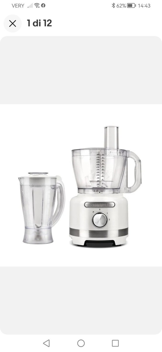 Robot Da Cucina G3 Ferrari G20099 - 1000W, Ciotola 3L, Frullatore 1.5L, 3 Dischi INOX, Bianco/Inox - Foto 12