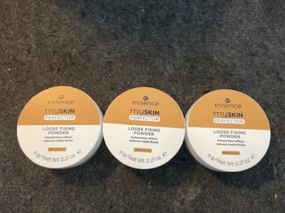 Lot of 3 Essence My Skin Perfector Loose Fixing Powder 30 Medium New, Sealed