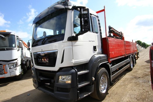 2016 MAN TGS 6X2 DROP SIDE WITH PALFINGER CRANE ATLAS HIAB BRICK GRAB DAF VOLVO - Picture 2 of 9