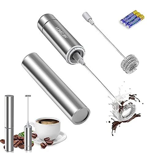 Milk Frother Handheld Battery Operated Travel Coffee Frother Milk Foamer Drink M