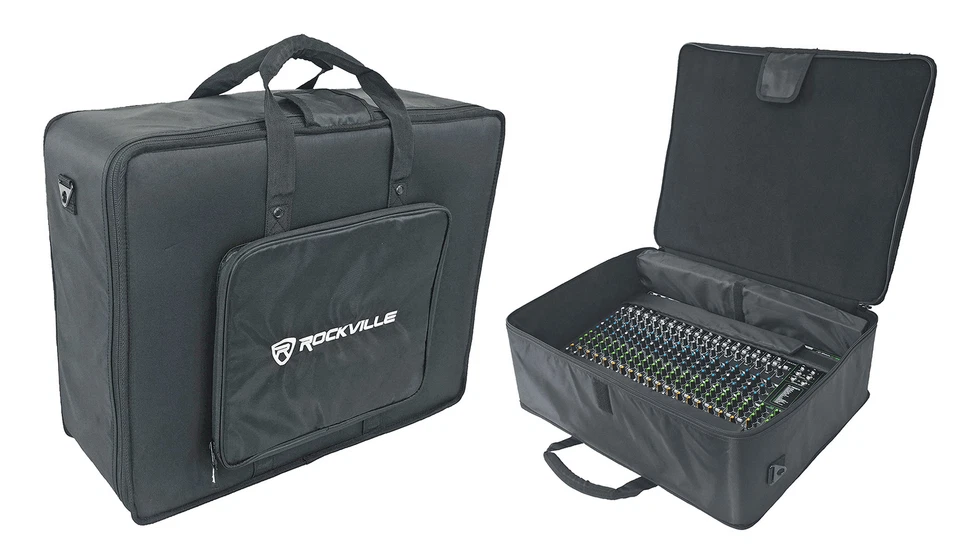 Rockville MBP2620 26"x20" Pro Mixer Bag, Thick Foam+Semi-Hard+6 Padded Dividers
