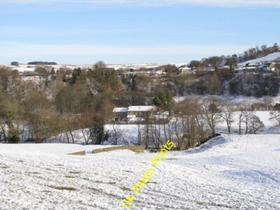 Foto 6x4 Schneefelder um Wooley Burn Allendale Town c2016