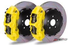 Brembo Front GT Brake 6Pot Caliper Yellow 405x34 Slot Rotor Porsche 970 Panamera