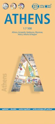 Athens ( Athína / Athens ) 1 : 7500 | (Land-)Karte | Borch Maps | 2 S. | Deutsch