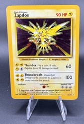 Pokémon TCG Zapdos Base Set 16/102 Holo Rare
