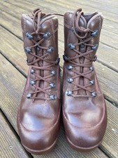 BRITISH ARMY HAIX BOOTS SIZE 6 W COMBAT SURPLUS MILITARY HIKING CADET FISHING