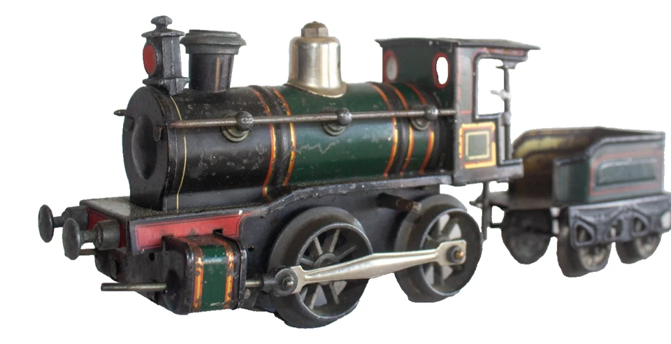Early Version of Karl Bub (KBN) Clockwork 0-gauge Passenger Train Set - Image 4 of 4