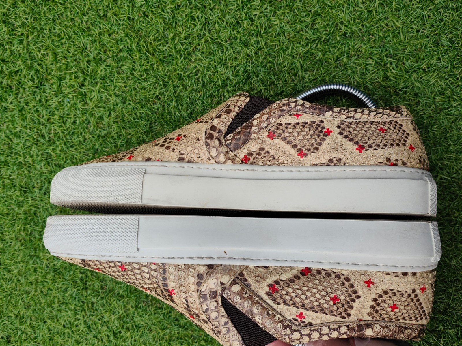 Givenchy python leather skate slip on sneaker, si… - image 6