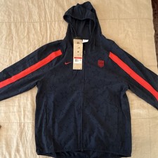 Nike Mens L Hooded Full Zip Windbreaker Jacke...