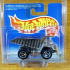 Hot Wheels International Short Card Silver Series II 2 Dump Truck Chrome Bed