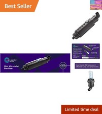 Aquarium Fish Tank Marine Salt Water Turbo-Twist UV Sterilizer, Mini, For Bio...