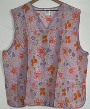 VINTAGE NEW Artistic Creation Front Snap Size 3X Floral lilac Teacher Granny
