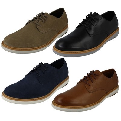 Herren Clarks Freizeit Schnürschuhe Draper Lace