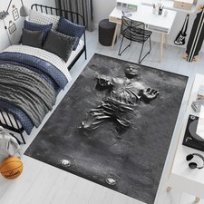 Han Solo Carbonite Area Rug Star Wars Movie Decor Custom Carpet