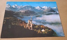 AK Königschloß Neuschwanstein mit Tiroler und Allgäuer Alpen Stempel