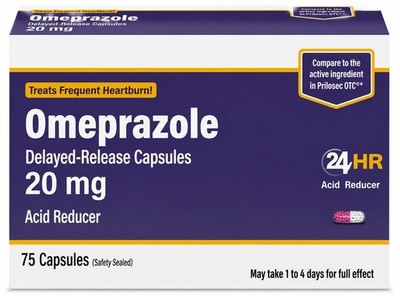 Omeprazole 20mg-Advanced Solution for Acid Control, Heartburn Relief-75 Capsules