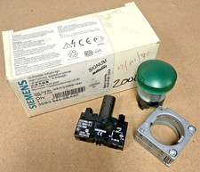 SIEMENS 3SB3644-6BA40 GREEN ROUND INDICATOR LIGHT *NEW IN BOX*