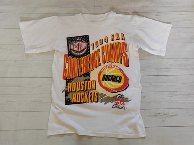 Houston Rockets Vintage 90s NBA Finals T-Shirt Olajuwon Drexler Gr. Small/Medium