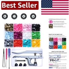 CPSIA Compliant 360-Piece Snap Kit with Pliers - Perfect for Crafts & Clothing