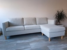 PÄRUP 3er-Sofa mit Récamiere Bezüge waschbar Ecksofa Eckcouch Sofa Couch IKEA