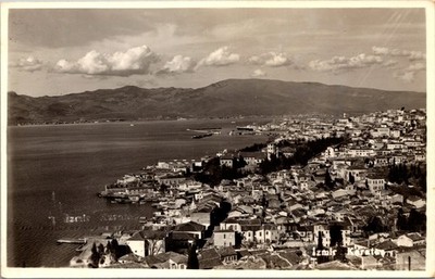 RPPC Izmir Turkey Smyrna Aegean Coast Gulf of Izmir Postcard Vintage