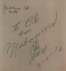GUARENTEED AUTHENTIC AUTOGRAPH "TO ELE FROM MUHAMMED ALI PEACE" 1976 SIGNED MENU — photo 4