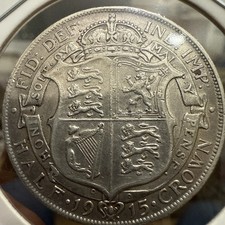 1915 Half Crown .925 Silver High Grade