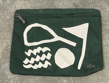 Lacoste Golf Green Full Zippered Pouch Crocodile STAINS
