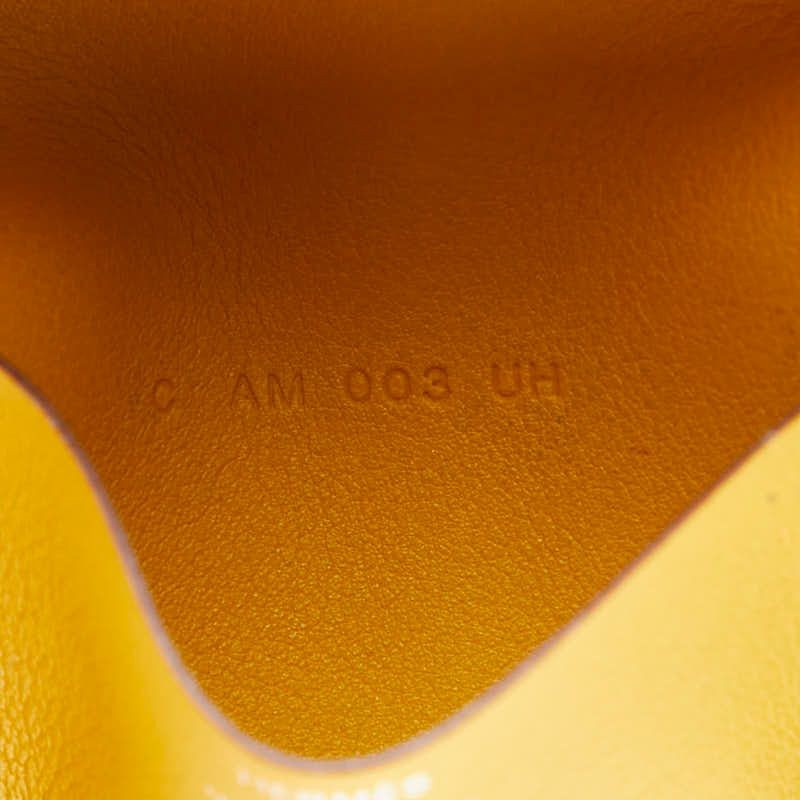 Hermes Murutipuri Card Case Jaune Ambre Toffee 3.9 x 3.1 in thumbnail 8