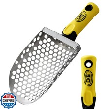 CKG Hand Sand Scoop for Metal Detecting with Ergonomic Yellow Han