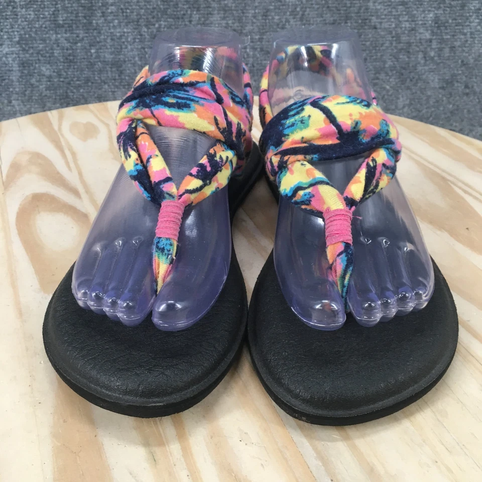 Sandalias Sanuk para mujer 7 Yoga Sling informales chanclas tie dye multicolor Foto 4 de 4