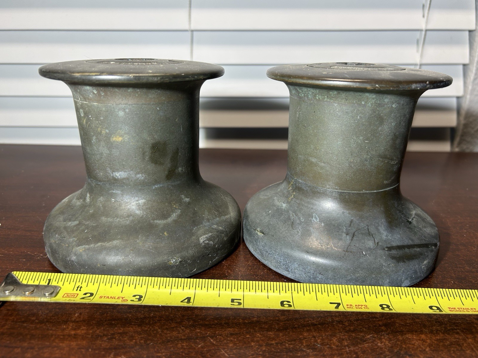 (2) / Pair of Barlow 20 Bronze Sailboat Winches