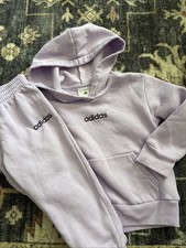 Adidas Bebé Niña Polar Sudadera con Capucha/Sudadera y Joggers Conjunto de 2 Piezas, Talla 24 Meses