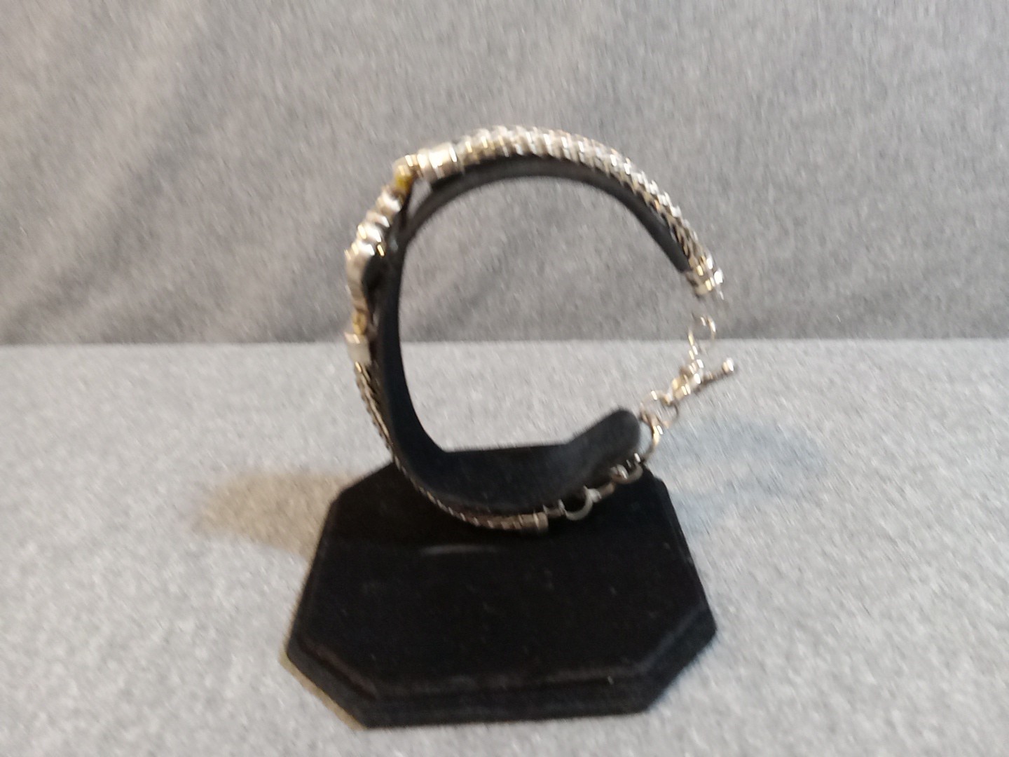 Ginger Snaps Multi Chain Bracelet Silver Tone Pin… - image 4