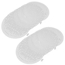  12 Pcs Plastic Canvas Sheets White Mesh Crochet Bag Bottom Shaper Weaving Base