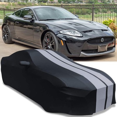 For Jaguar XK XKR XKR-S Satin Stretch Car Cover Indoor Anit-Scratch Dustproof