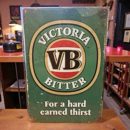 VB VICTORIA BITTER BEER Vintage Style Tin Metal Sign NEW Man Cave Garage