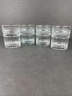 Set 4 VTG Annapolis Anchor Hocking USA Double Old Fashioned Thick Bottom Glass