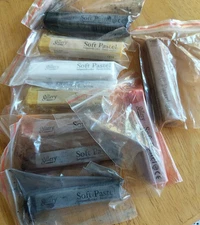 Pastel soft oil Mungyo Gallery Artist Professional square art Lot x 9 assorted