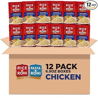 Quaker Rice A Roni, Chicken Flavor, 6.9oz Boxes (12 Pack)