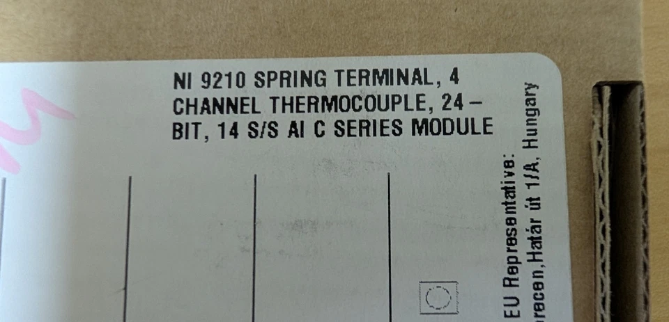 National Instruments NI cDAQ-9210 Thermoelement Eingangsmodul - Bild 1 von 1