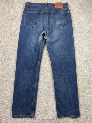 VTG Levis 501xx Jeans Mens 34x33 Fits (30x29) Blue Dark Wash Denim